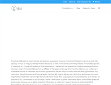 Tablet Screenshot of franchisebizexperts.com